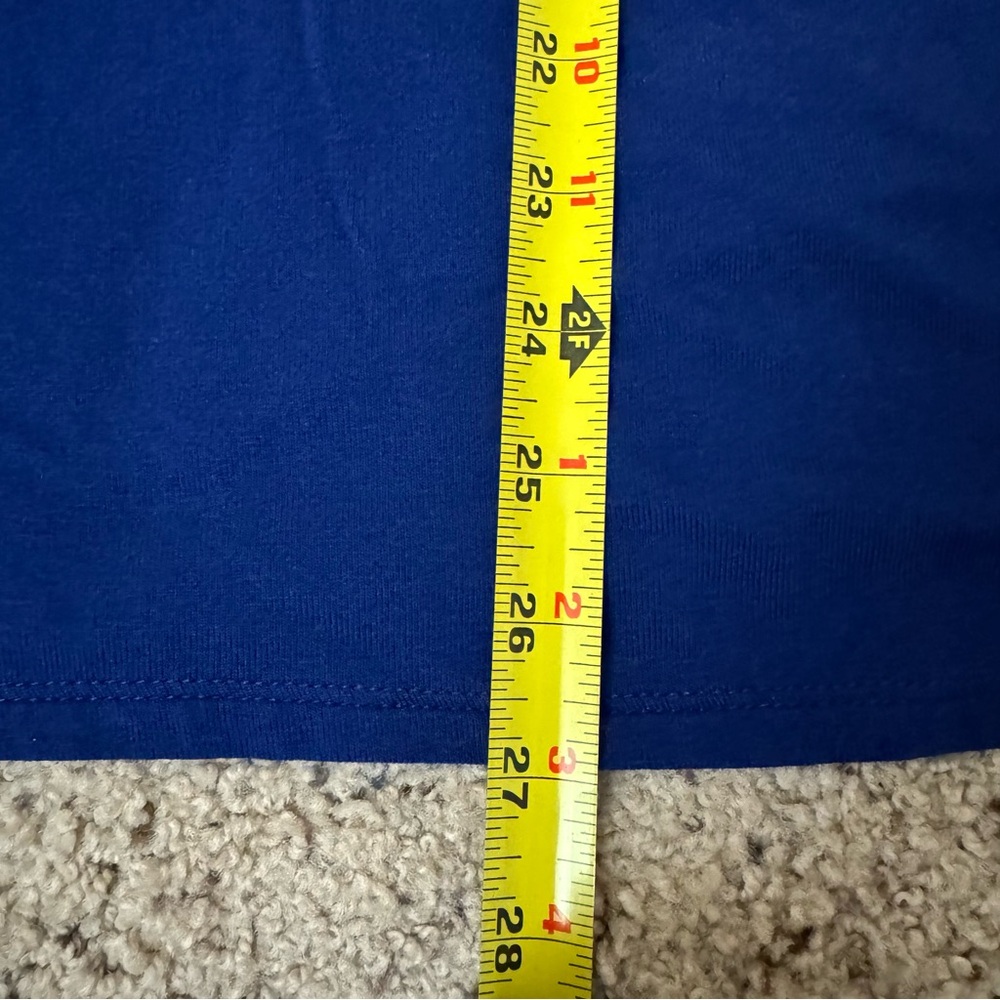BCBGMAXAZRIA Blue + Black Blouse Size Small - Picture 8 of 9